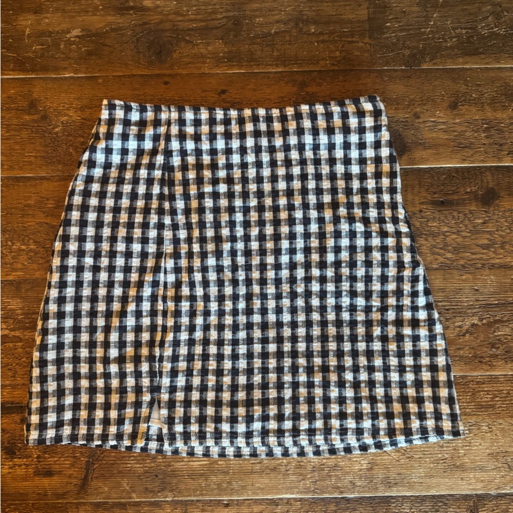 American Eagle Outfitters Gingham A-Line Skirt